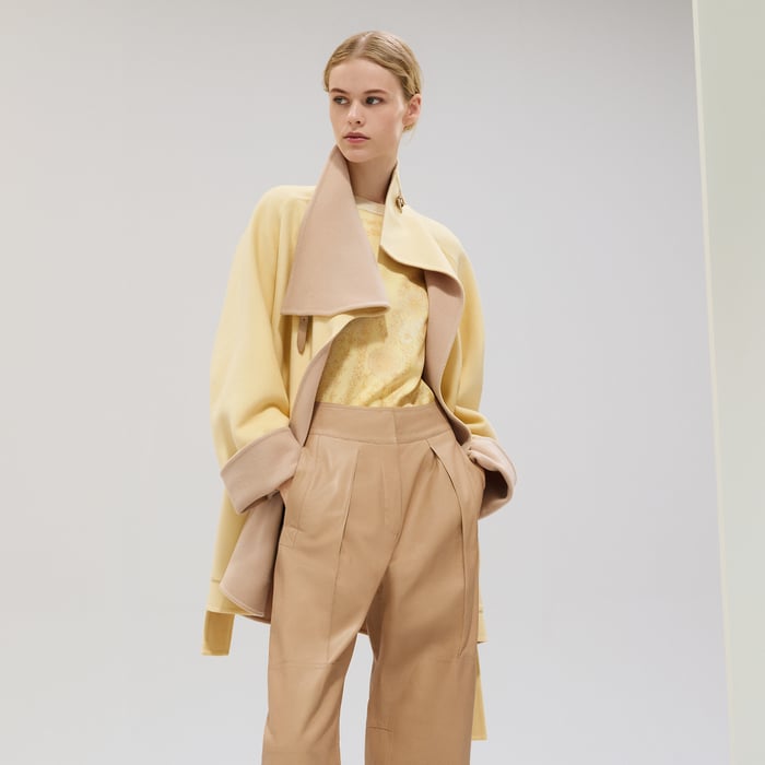 Jaune Aurore Cashmere Coat