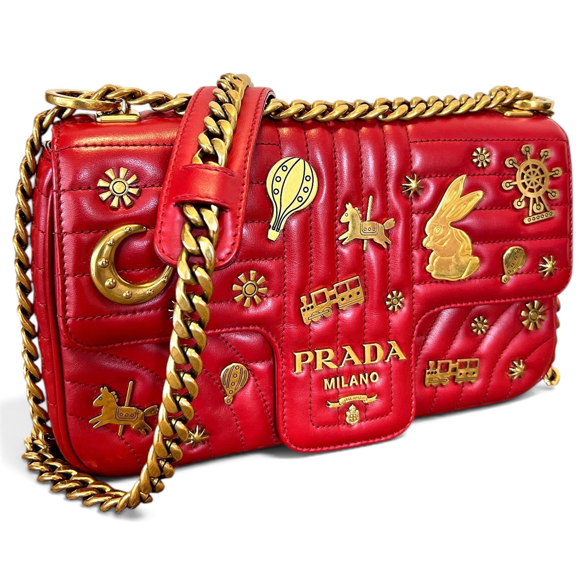 Diagramme leather handbag