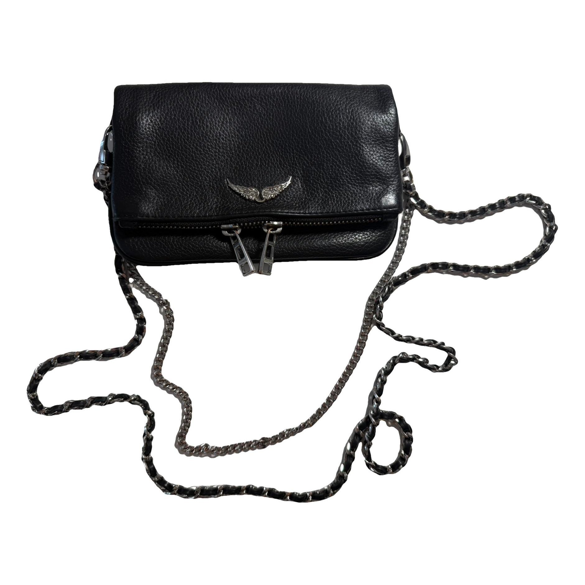 Rock leather crossbody bag