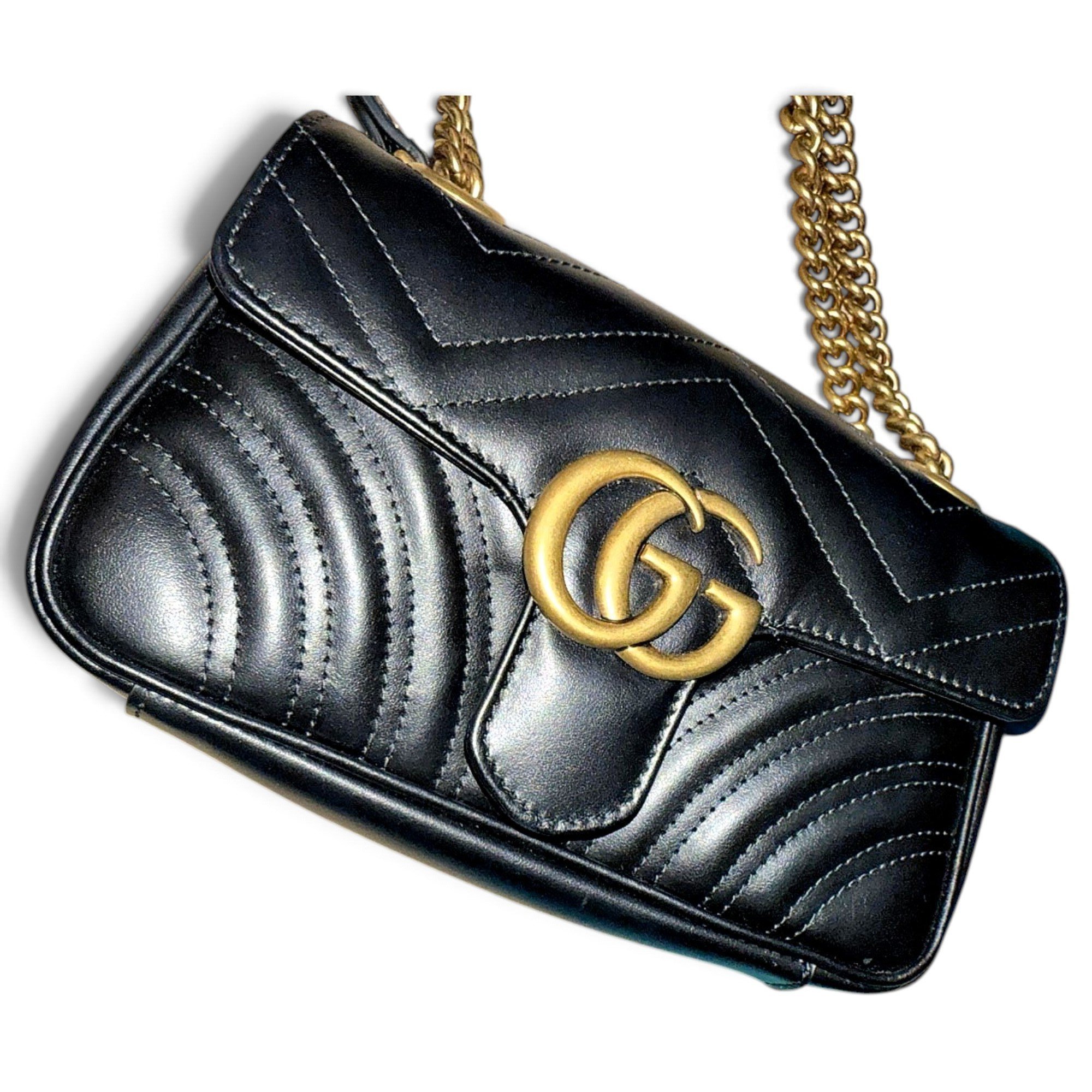 Gucci GG Marmont Flap leather crossbody bag