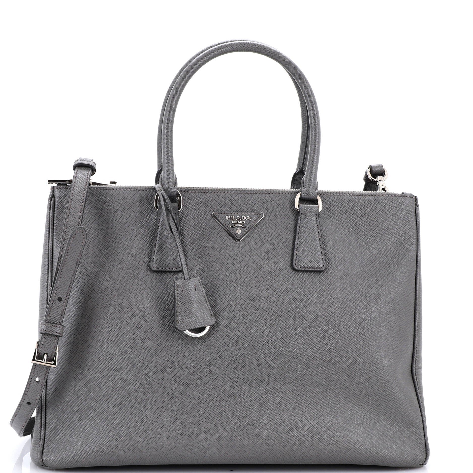 Galleria Double Zip Tote Saffiano Leather Large