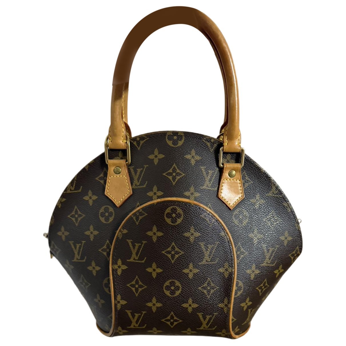 Ellipse leather handbag