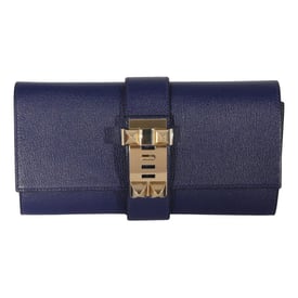 Hermes Medor 23 Handbag Bleu Encre Chèvre Mysore Leather