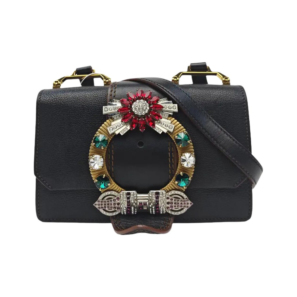 Miu Lady leather handbag
