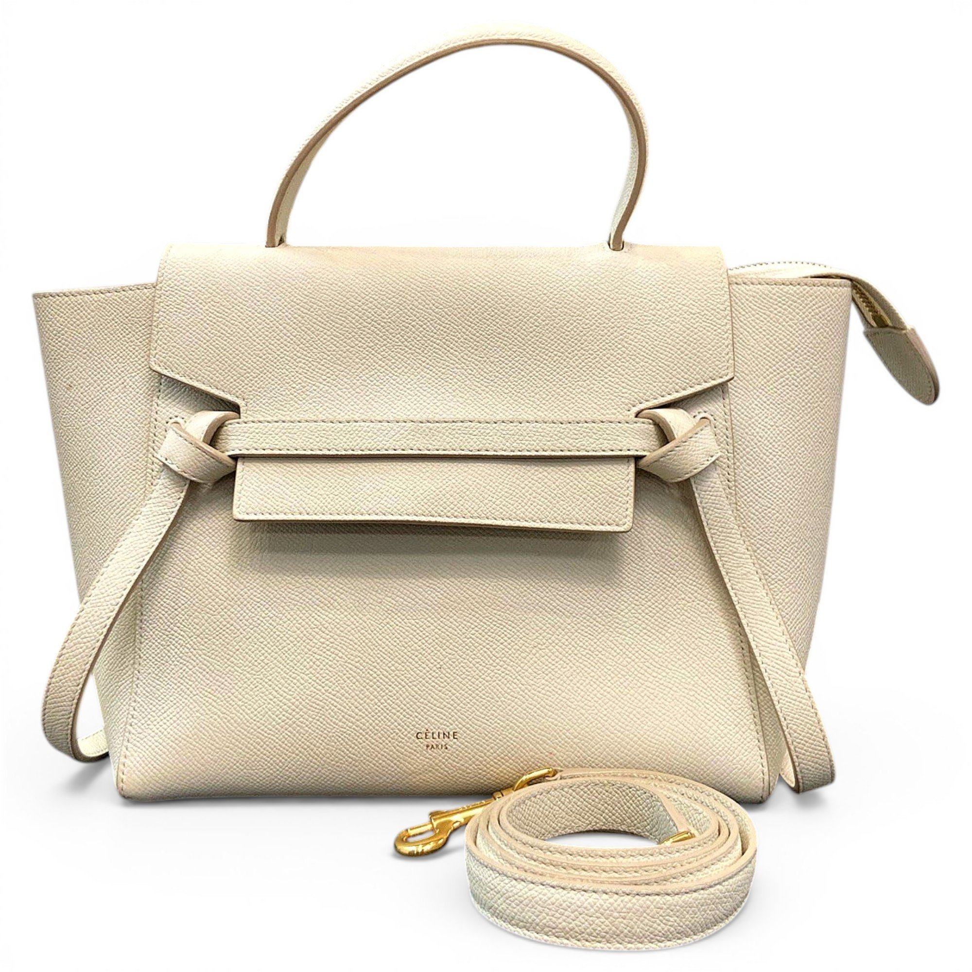 Belt leather handbag