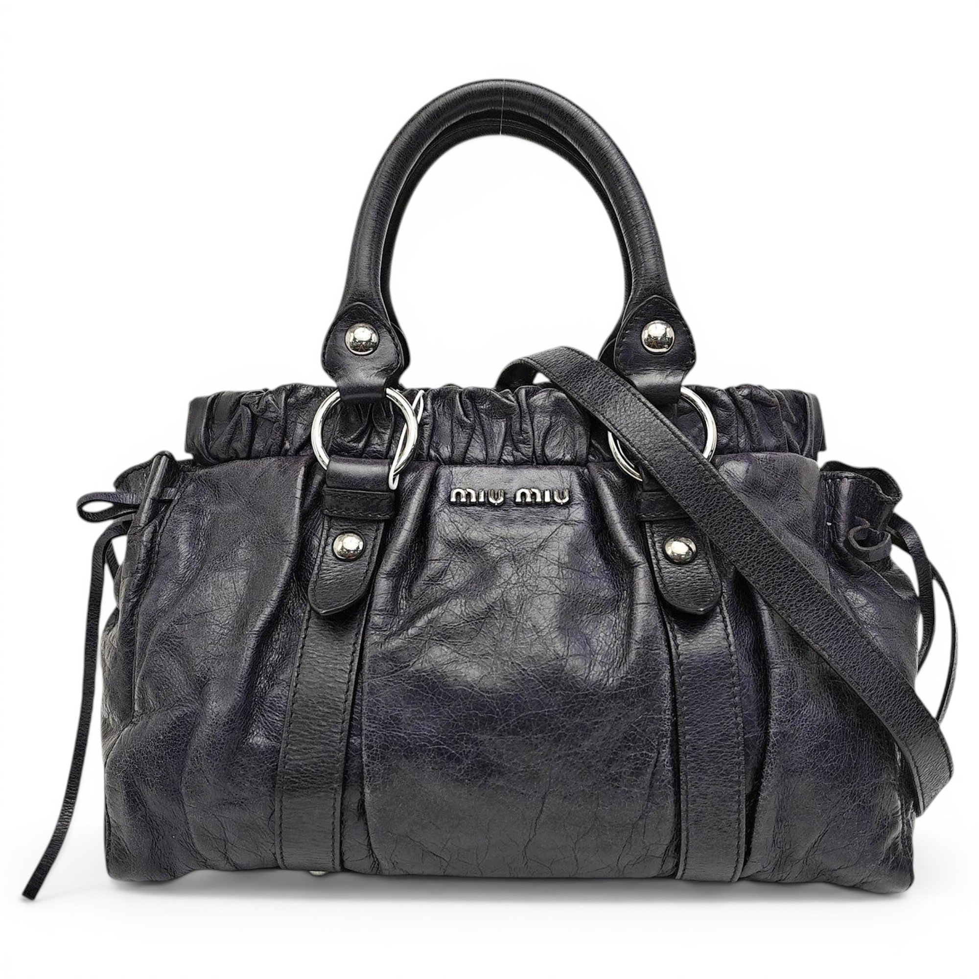 Leather handbag