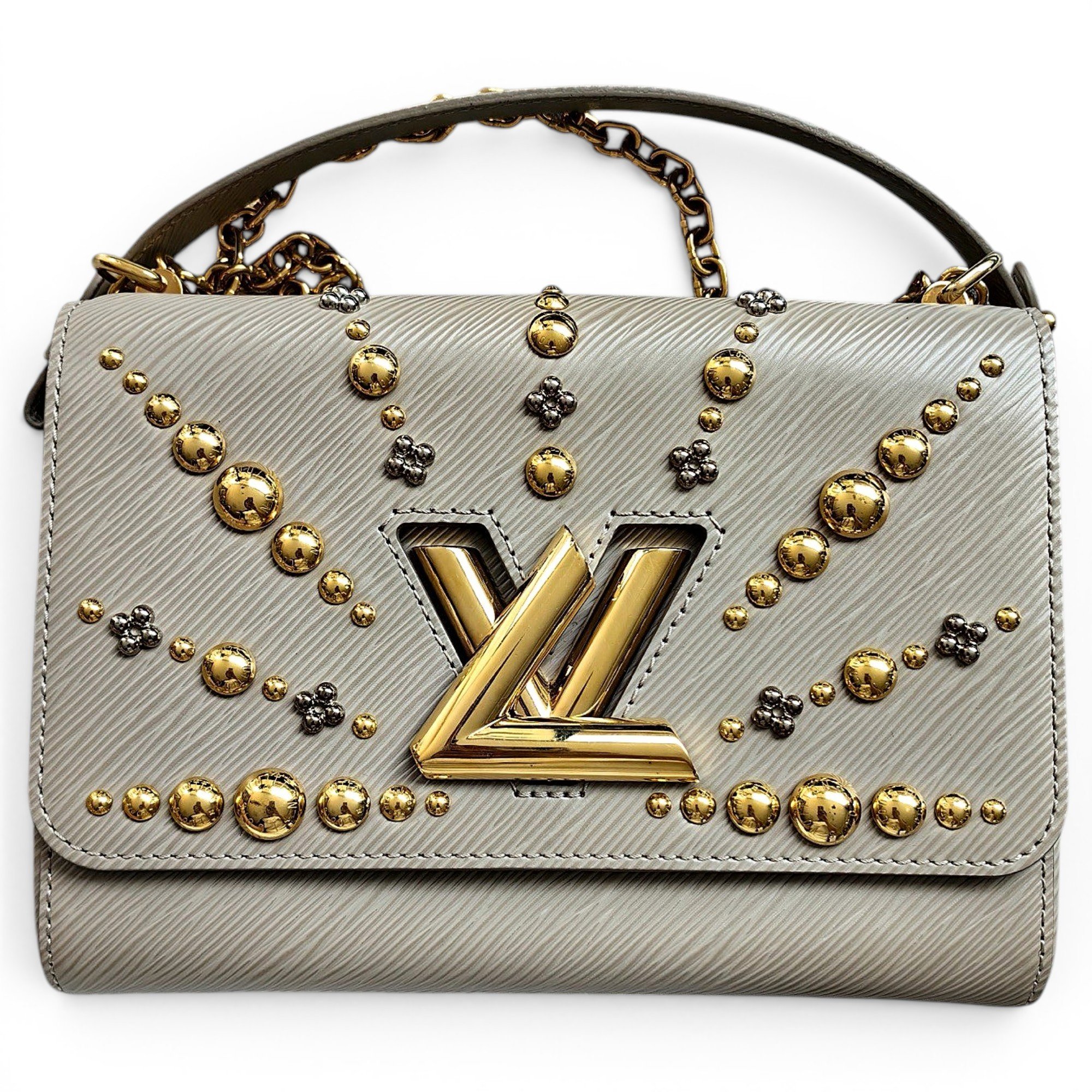 Twist leather crossbody bag