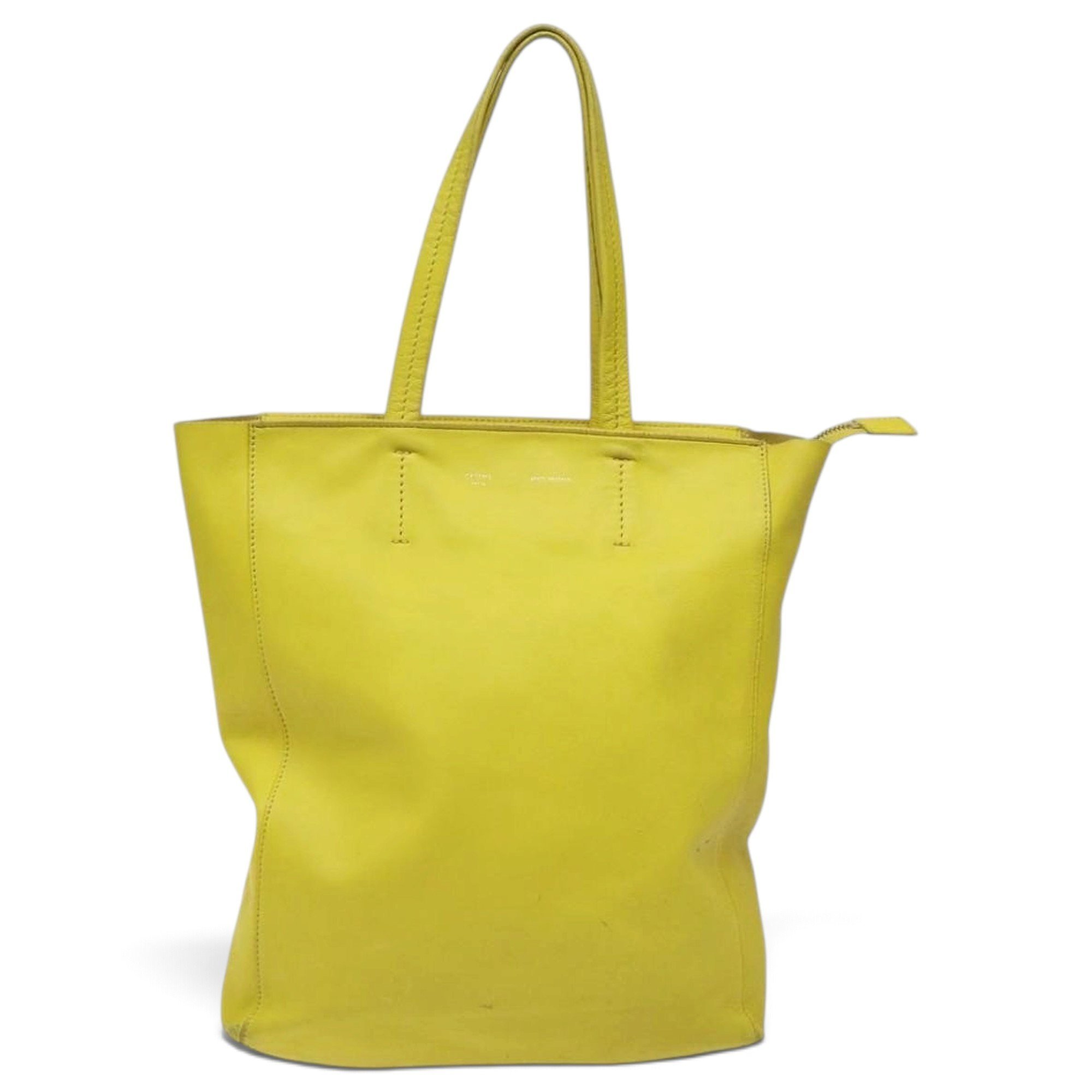 Cabas leather handbag