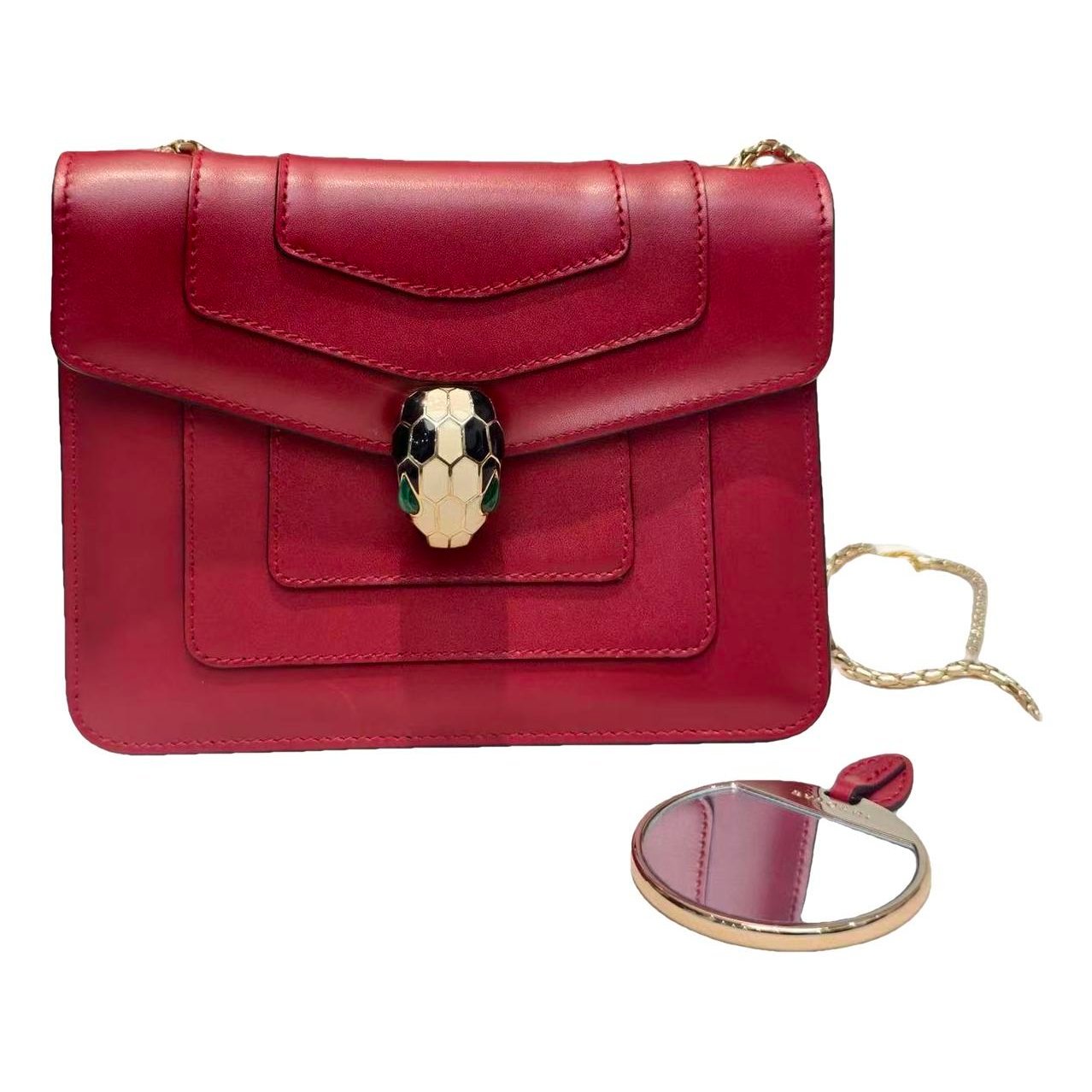 Serpenti leather handbag