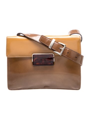 Spazzolato Leather Crossbody Bag Vintage