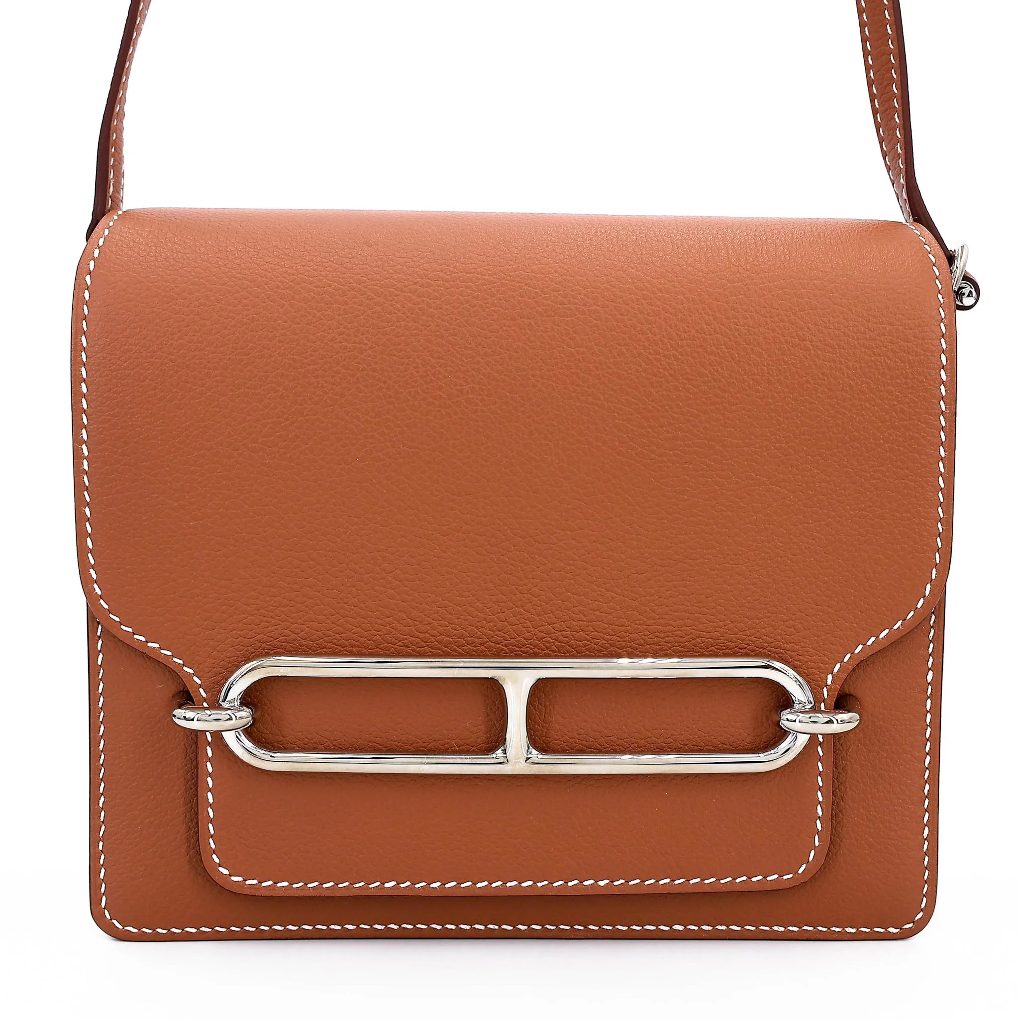 Unused ( Rank NS ) HERMÈS Roulis Mini Gold (37) Evercolor Palladium hardware W (2024)