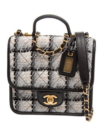 Chanel Mini Tweed School Memory Flap Bag