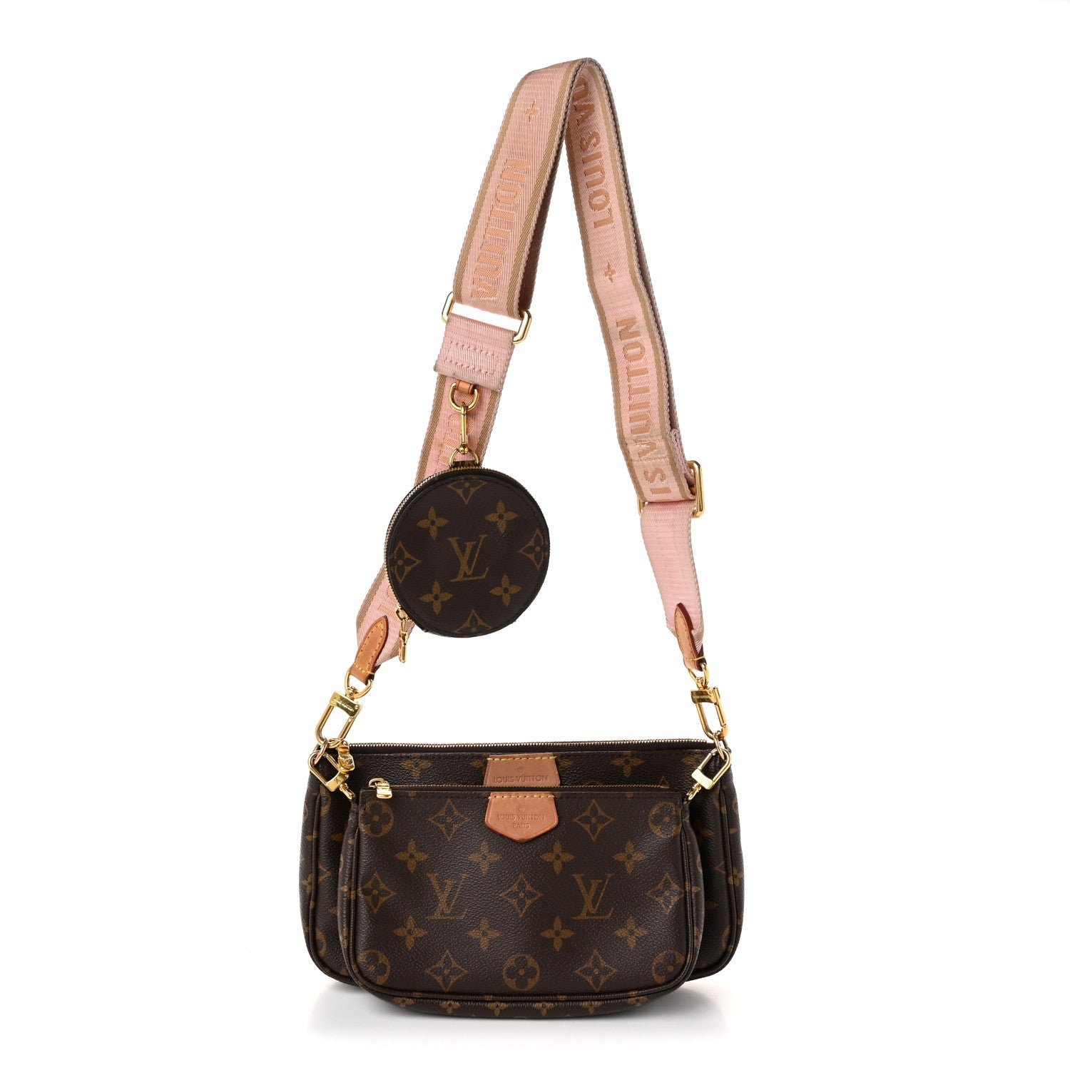 Louis Vuitton Monogram Multi Pochette Accessories Rose Clair