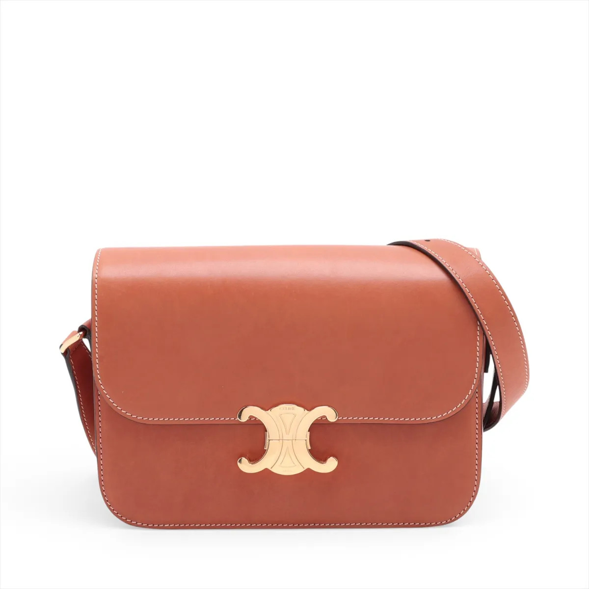 Celine Triomphe Classic Leather Shoulder bag Brown