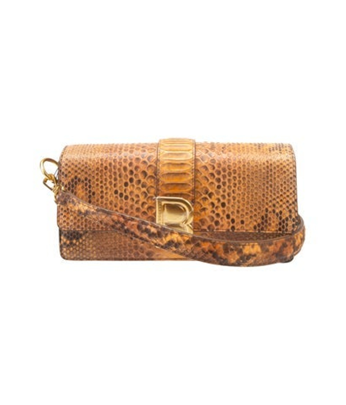 Brandon Blackwood Blackwood Embossed Leather Shoulder Bag W Tags