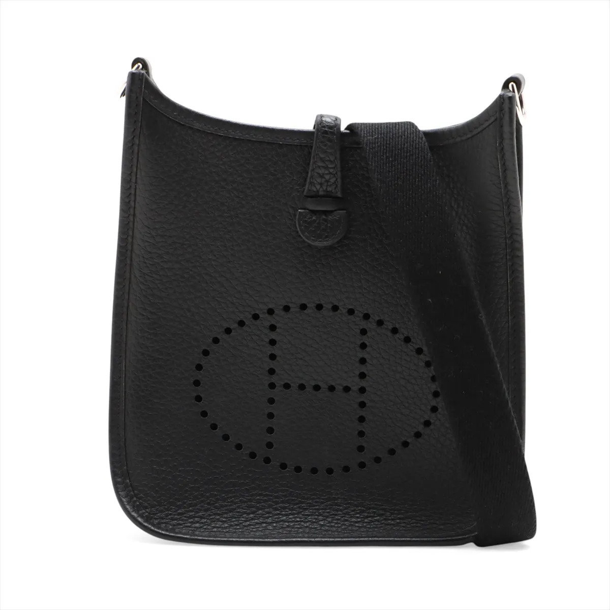 Hermès evelyn 16 TPM Amazon Taurillon Clemence Black Silver Metal Fittings