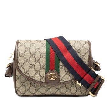 Calf Leather GG Supreme Web Ophidia Crossbody