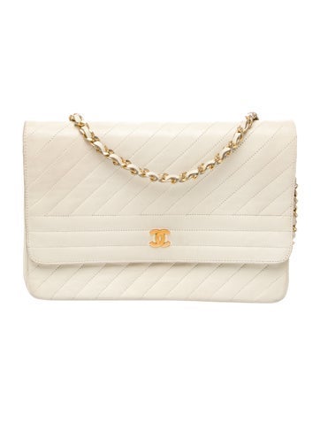 Diagonal Quilt Flap Bag
