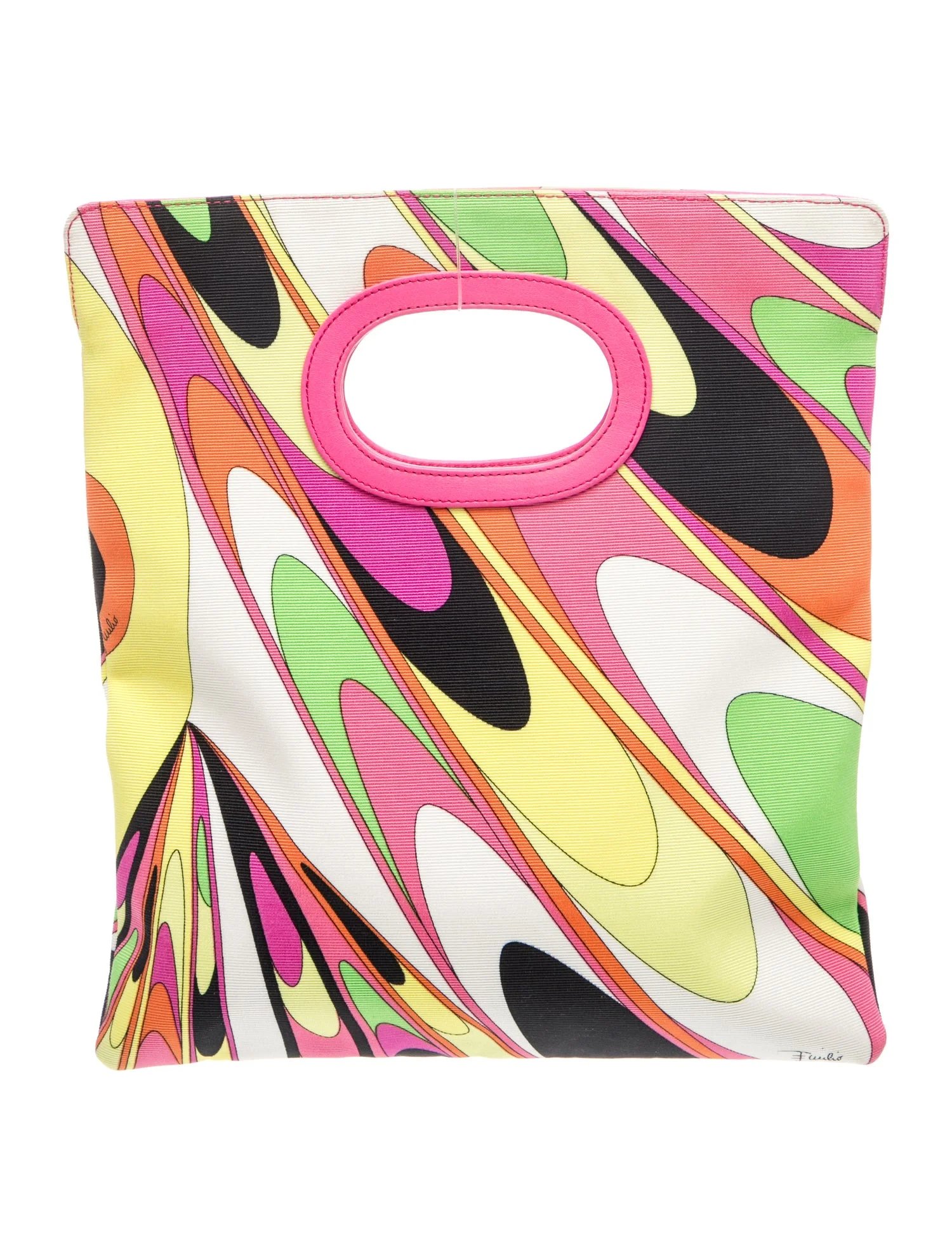 Emilio Pucci Nylon Top Handle Bag