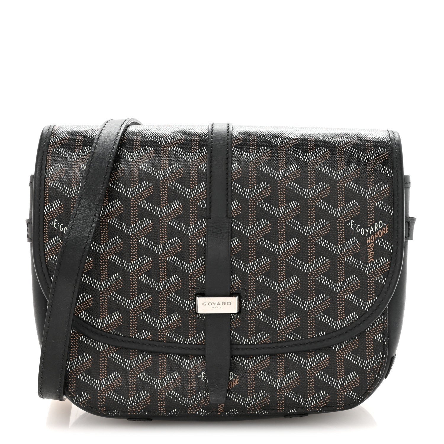 Goyard Goyardine Belvedere II PM Messenger Bag Black