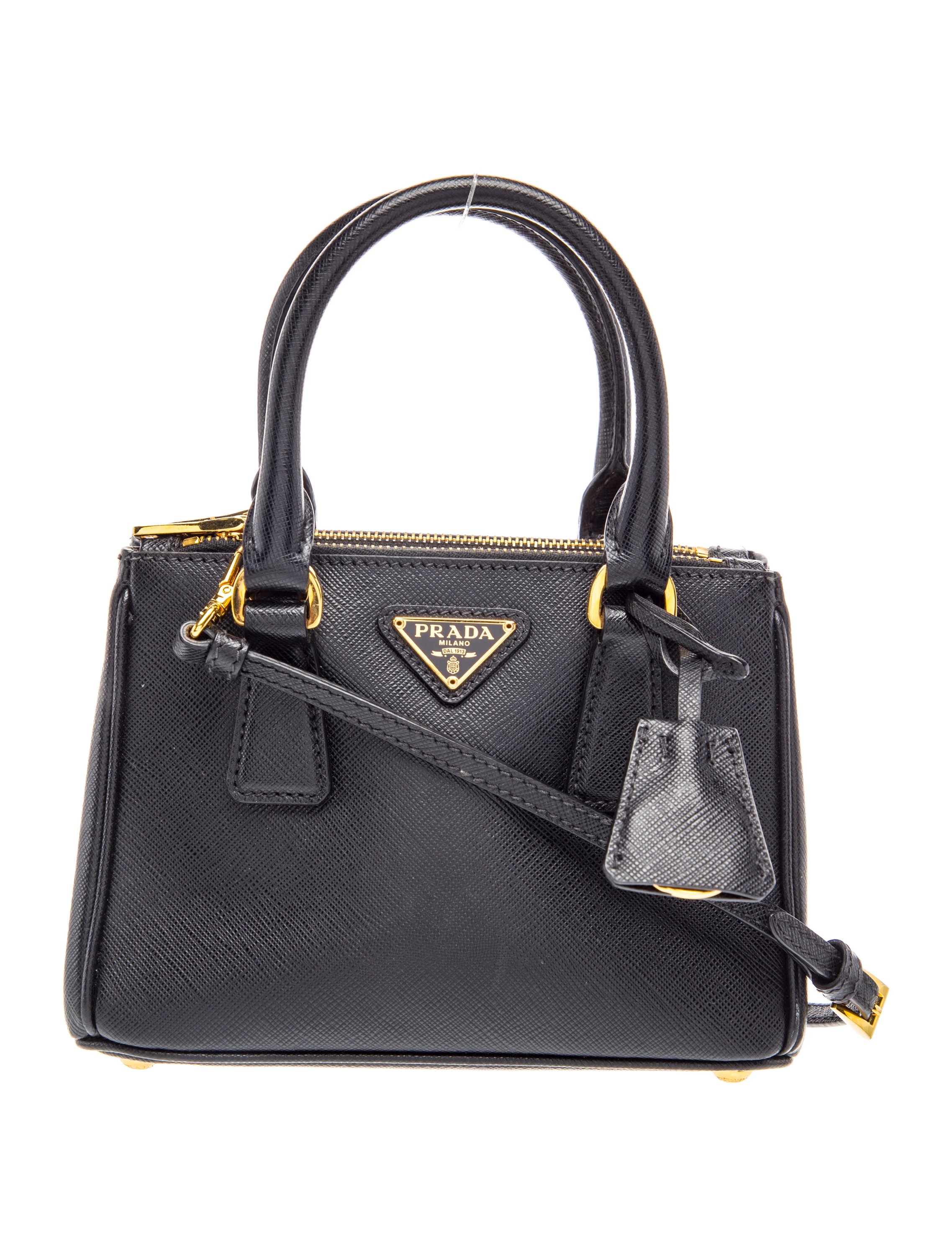 Enameled Metal Triangle Galleria Double Zip Micro