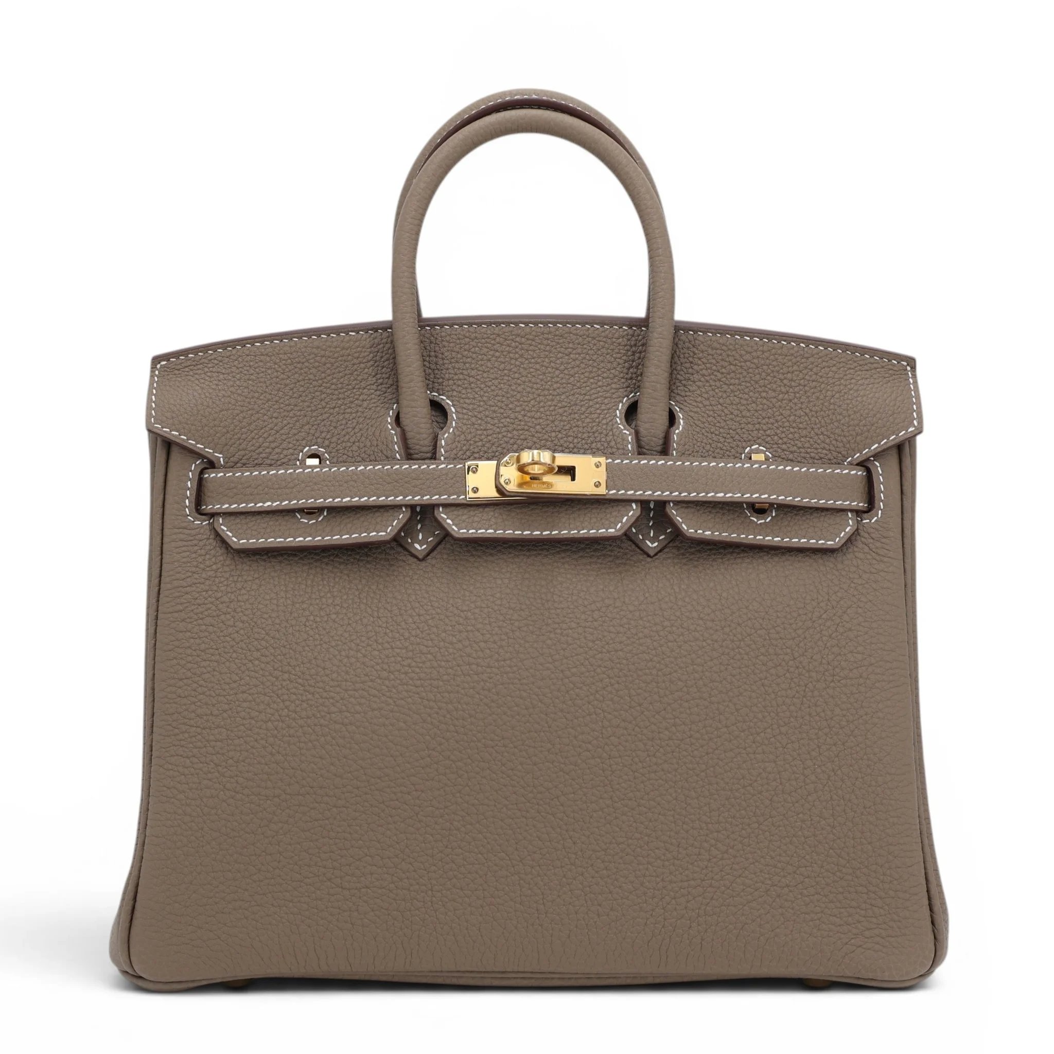 Brand New ( Rank N ) HERMÈS Birkin 25 Etoupe (18) Togo Gold hardware G (2026)