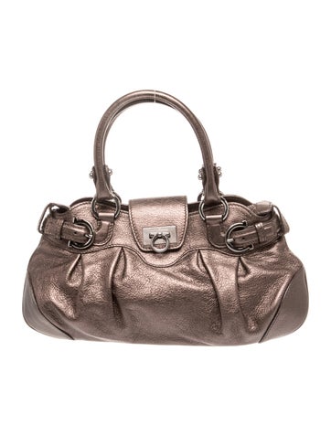 Ferragamo Leather Top Handle Bag