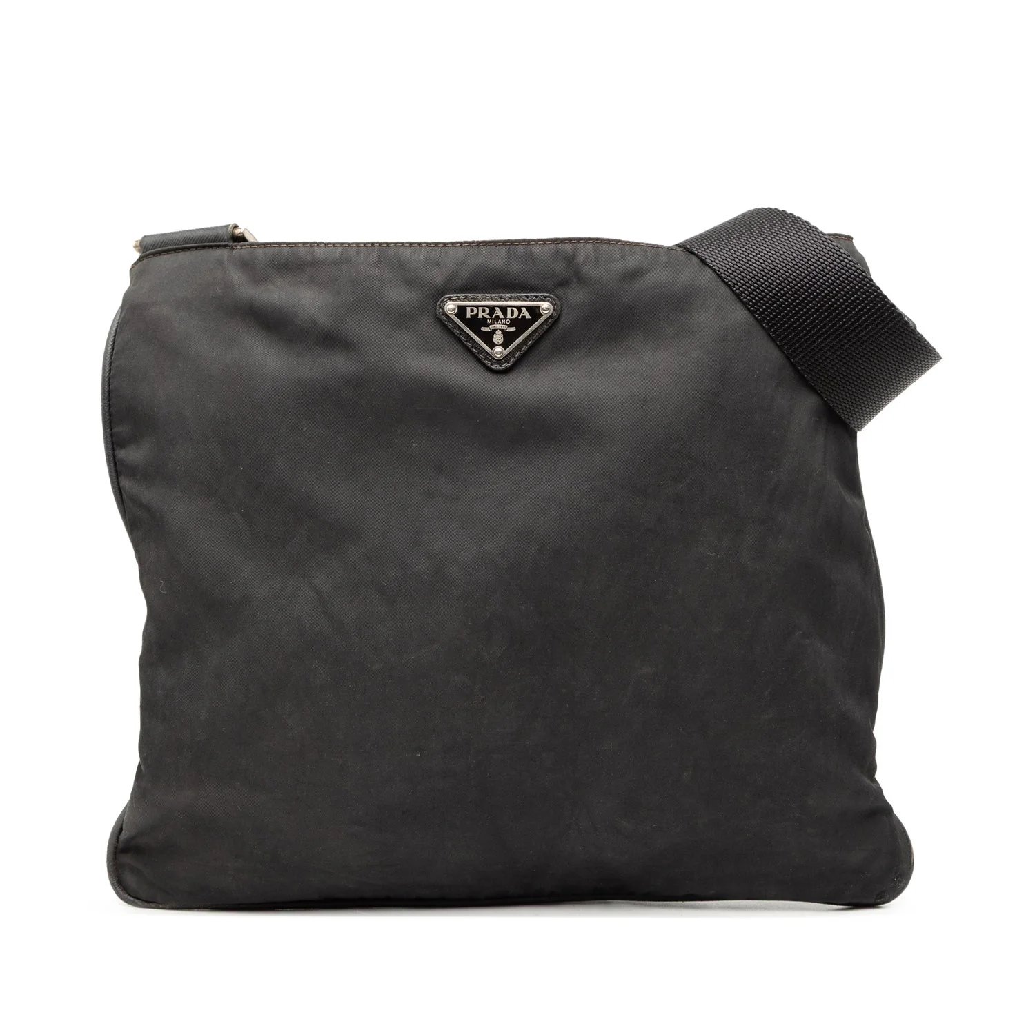 Nylon Tessuto Zip Top Crossbody
