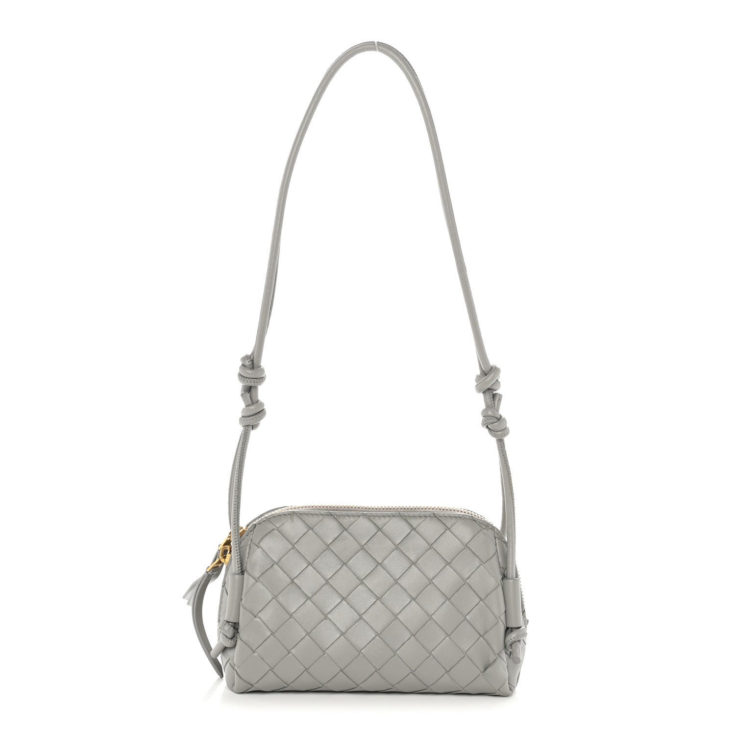 Bottega Veneta Nappa Intrecciato Concert Pouch Sterling