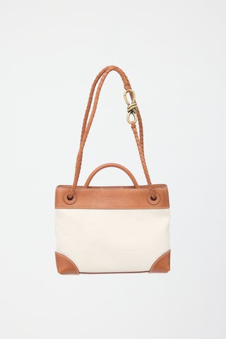 Leather & Canvas Small Andiamo Bag