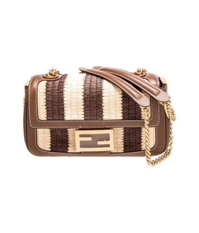 Fendi Leather Baguette Midi 2024