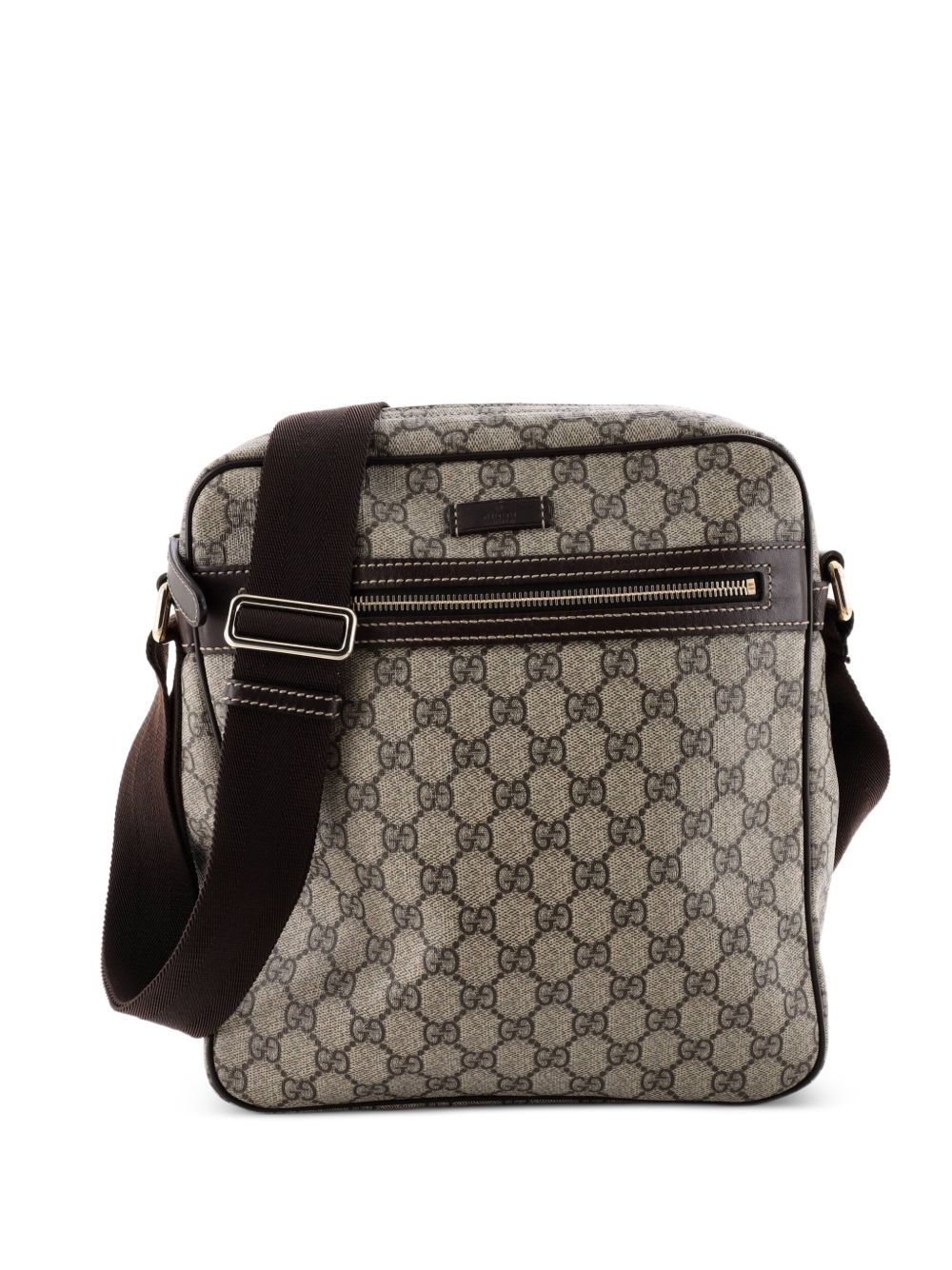 Front Zip Messenger GG Coated Canvas Medium crossbody bag