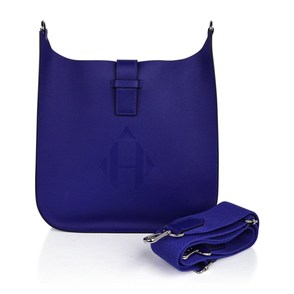 Hermes Hermes Evelyne PM Bag Sellier Blue Electric Palladium Hardware