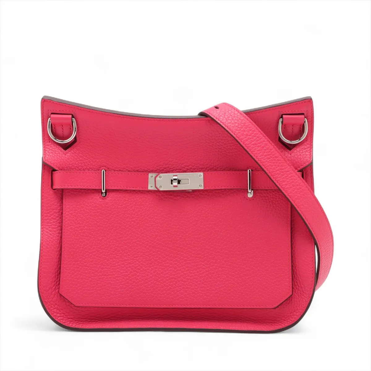 Hermès Jypsiere28 Taurillon Clemence Rose extreme Silver Metal Fittings