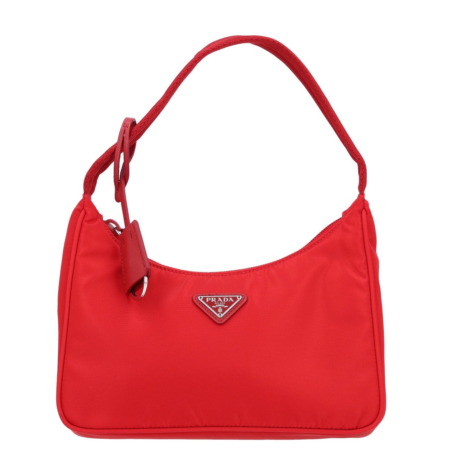 Prada Tessuto Nylon Mini Re-Edition 2000 Bag Rosso