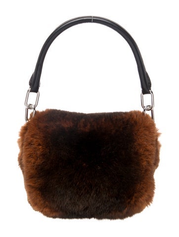Alexander Wang Fur Top Handle Bag