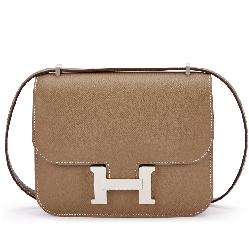Hermes Etoupe Epsom Mini Constance Palladium Hardware, 2024