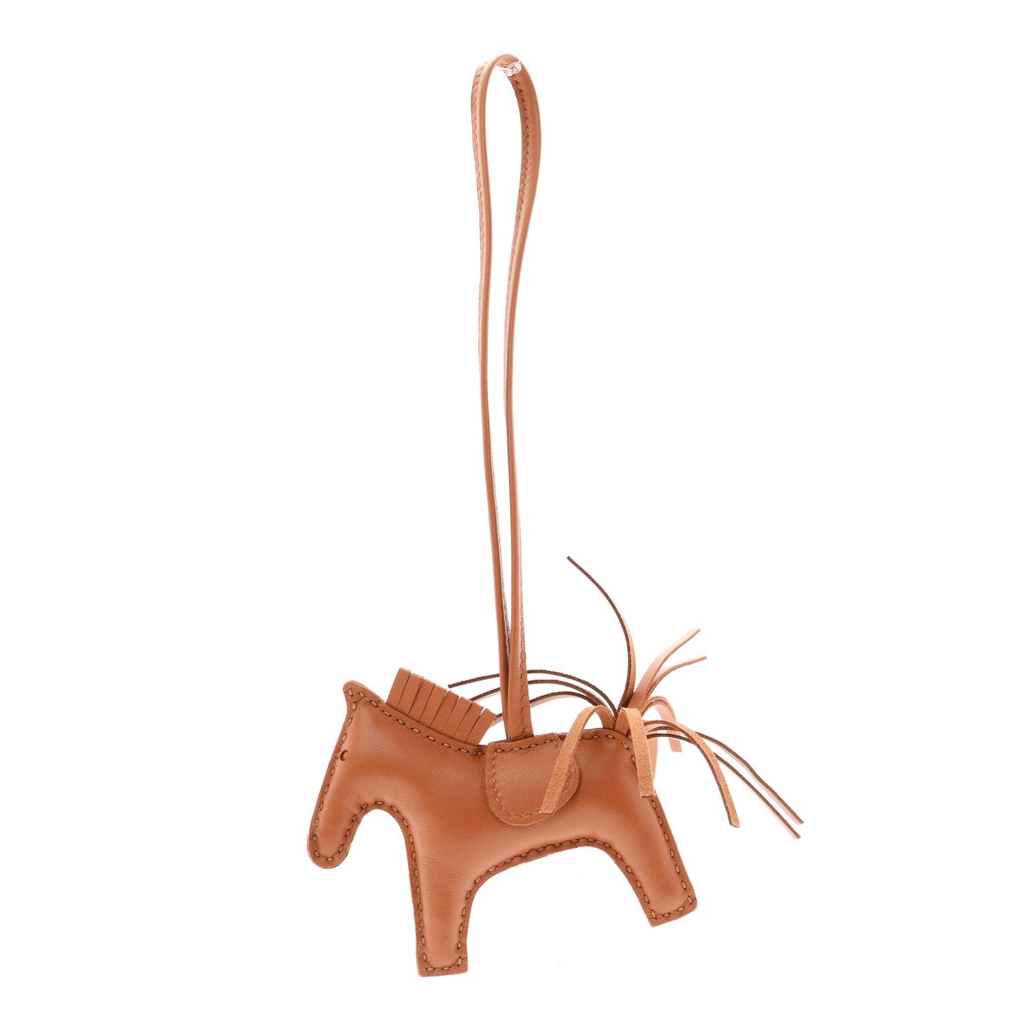 Hermes Milo Lambskin Grigri Rodeo Horse Bag Charm PM Gold