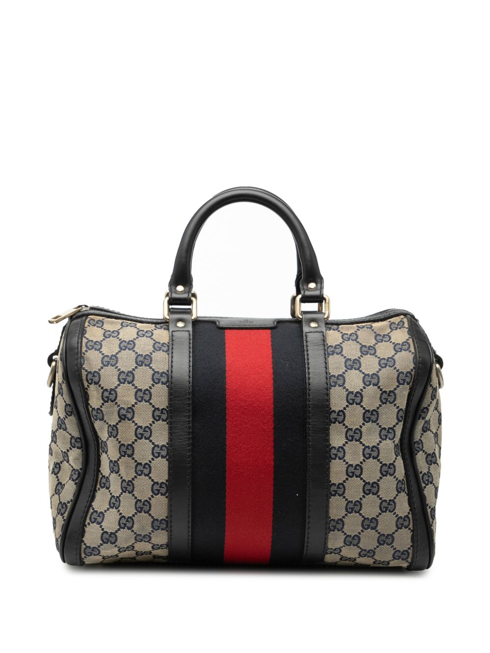 2000-2015 Medium GG Canvas Web Joy Boston Bag satchel