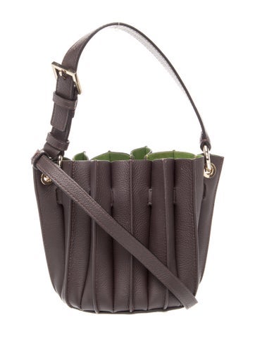 Sara Battaglia Leather Bucket Bag