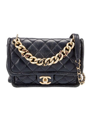Small Chain Link Flap Bag