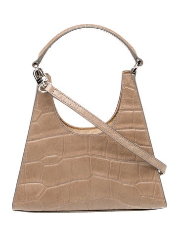 Embossed Leather Top Handle Bag