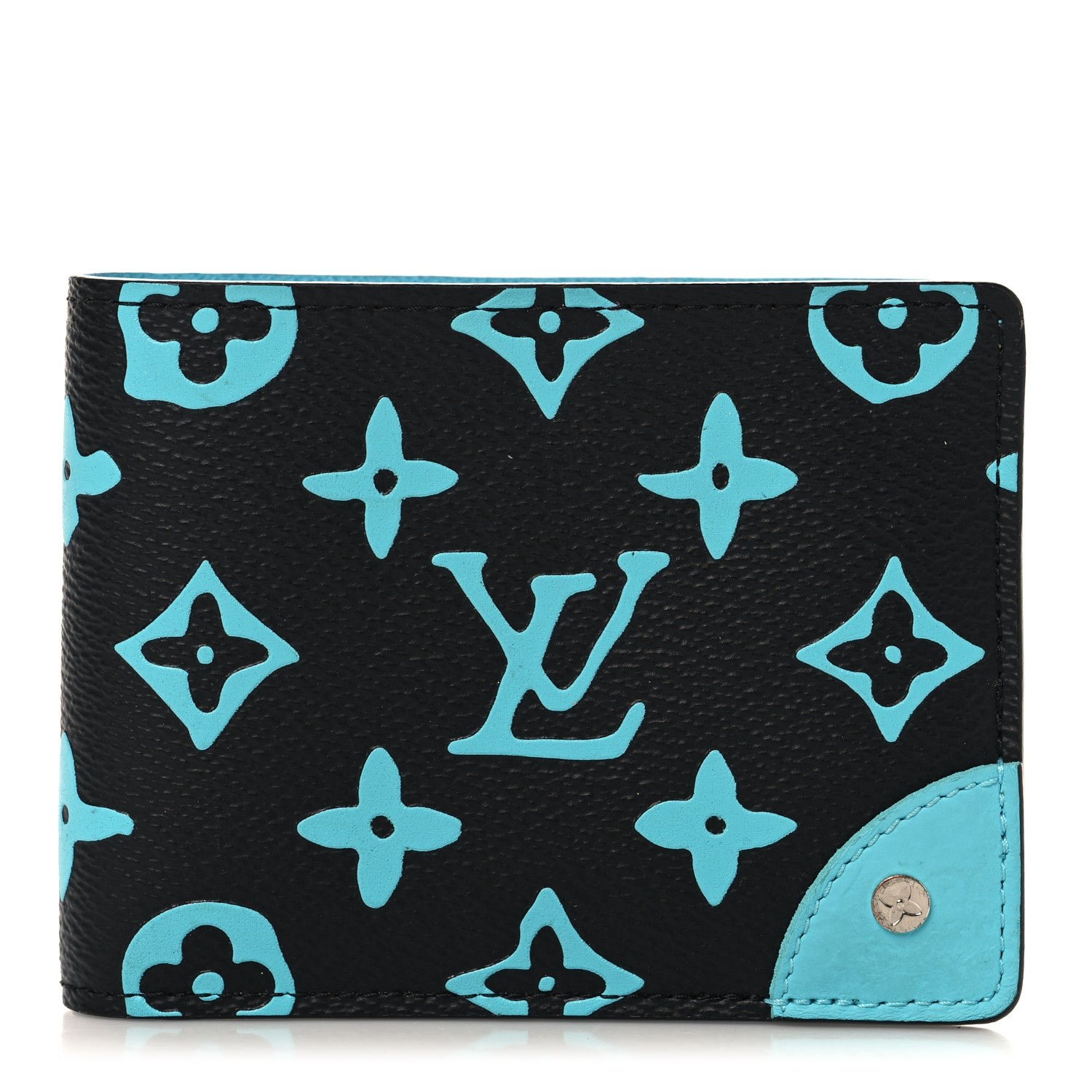 Louis Vuitton Monogram Playground Slender Wallet Black