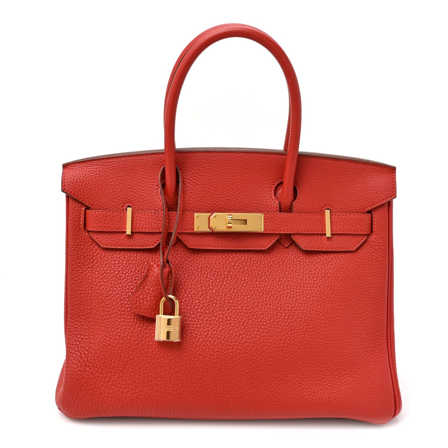 Hermes Togo Horseshoe Birkin 30 Rouge Pivoine Rose Lipstick