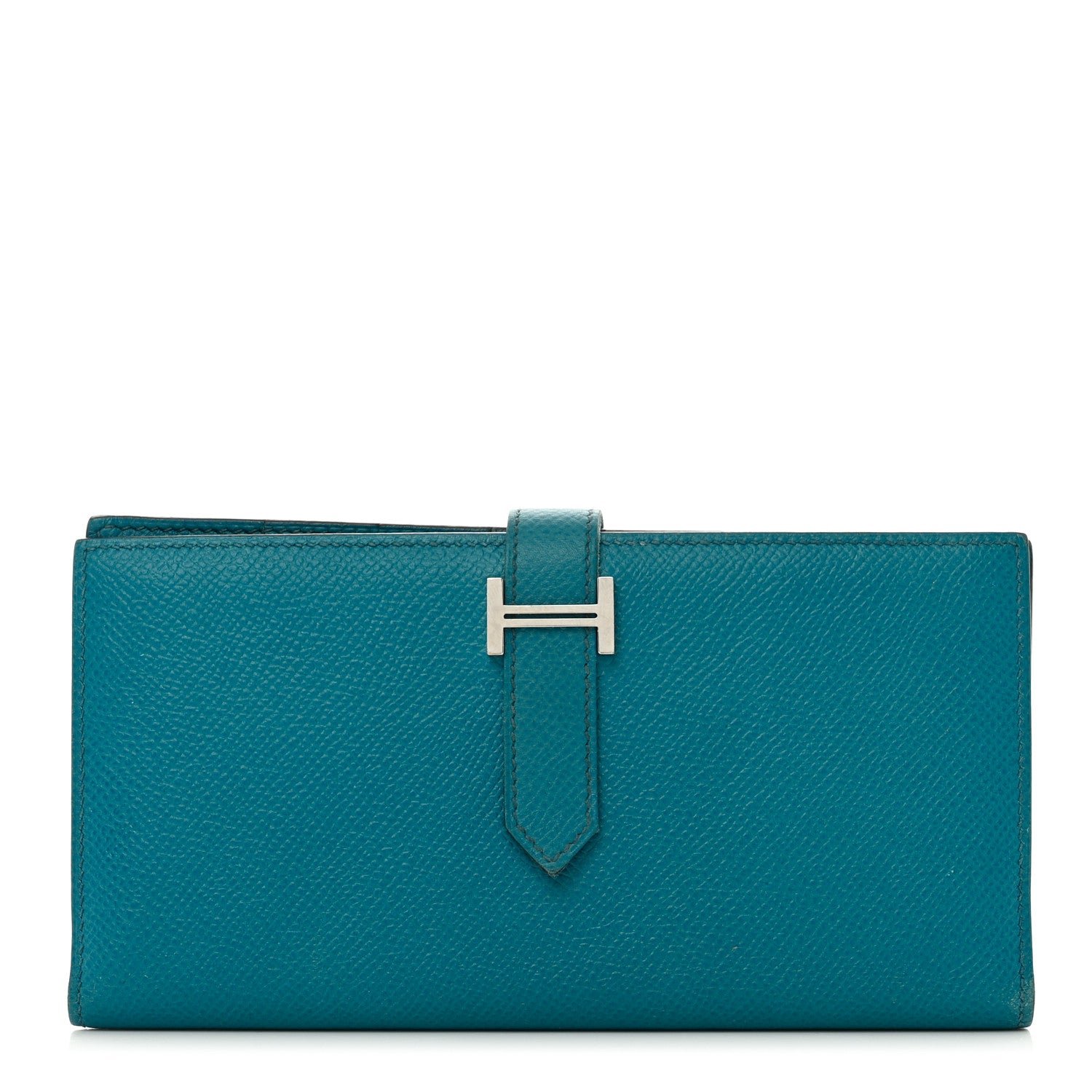 Hermes Epsom Bearn Gusset Wallet Bleu Izmir