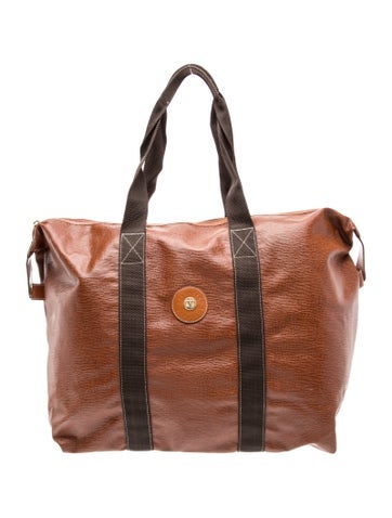 Valentino Leather Weekender Bag