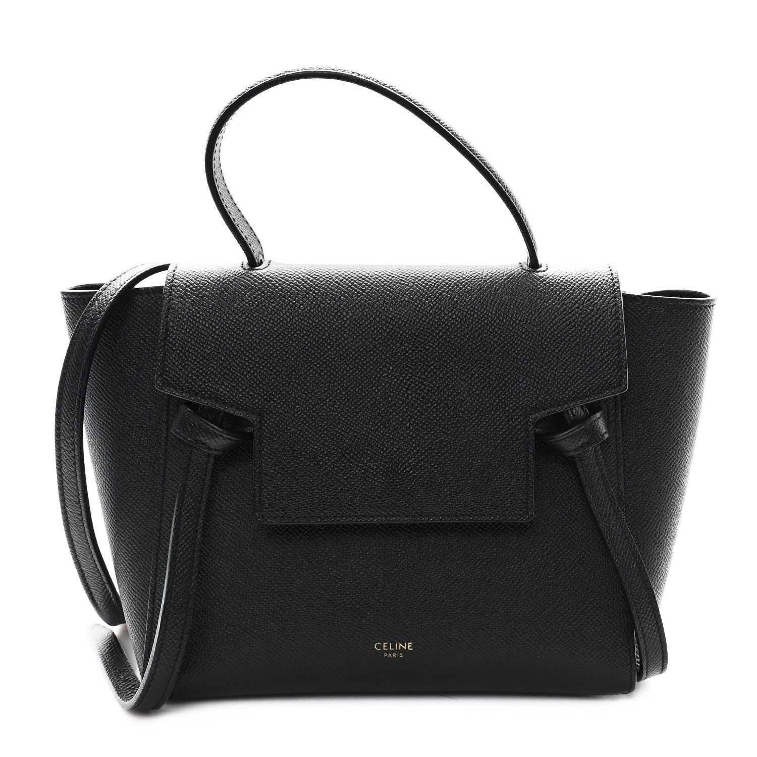 Celine Grained Calfskin Nano Belt Bag Black