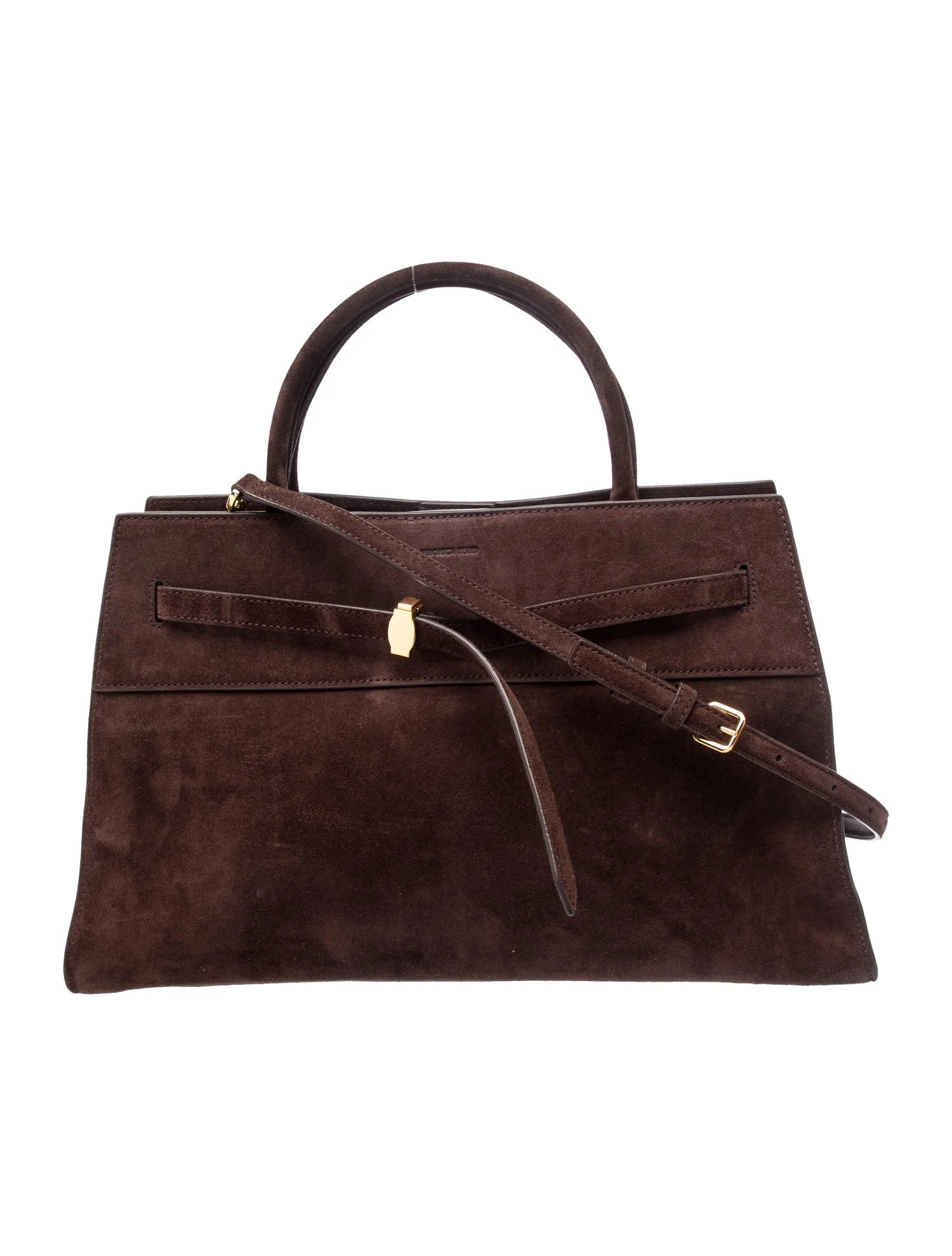 Suede Top Handle Bag