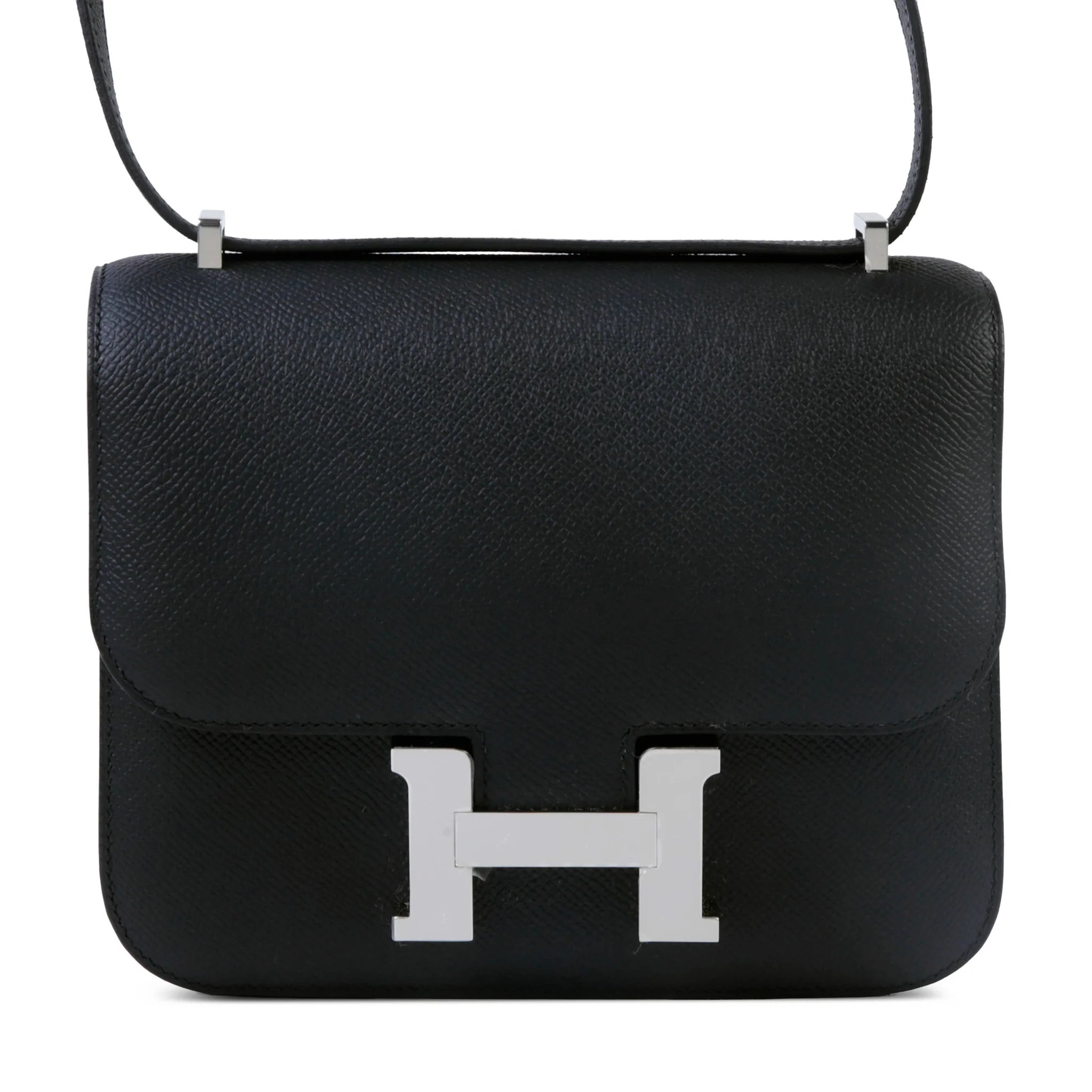 Brand New ( Rank N ) HERMÈS Constance Mini Noir (89) Epsom Palladium hardware G (2026)