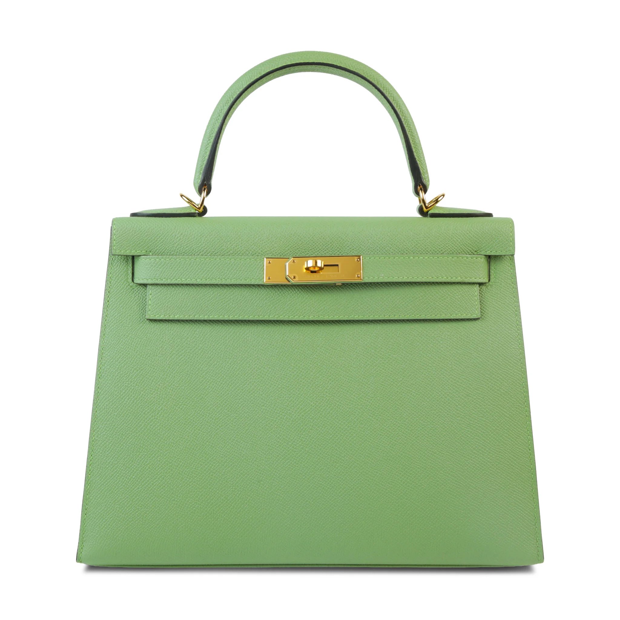 Hermes Kelly 28 Sellier Vert Criquet (3I) Epsom Gold hardware D (2019)